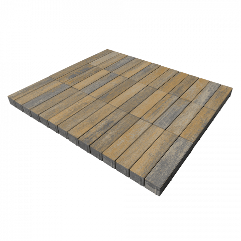 Плитка тротуарная BRAER �&nbsp;игель, Color Mix 